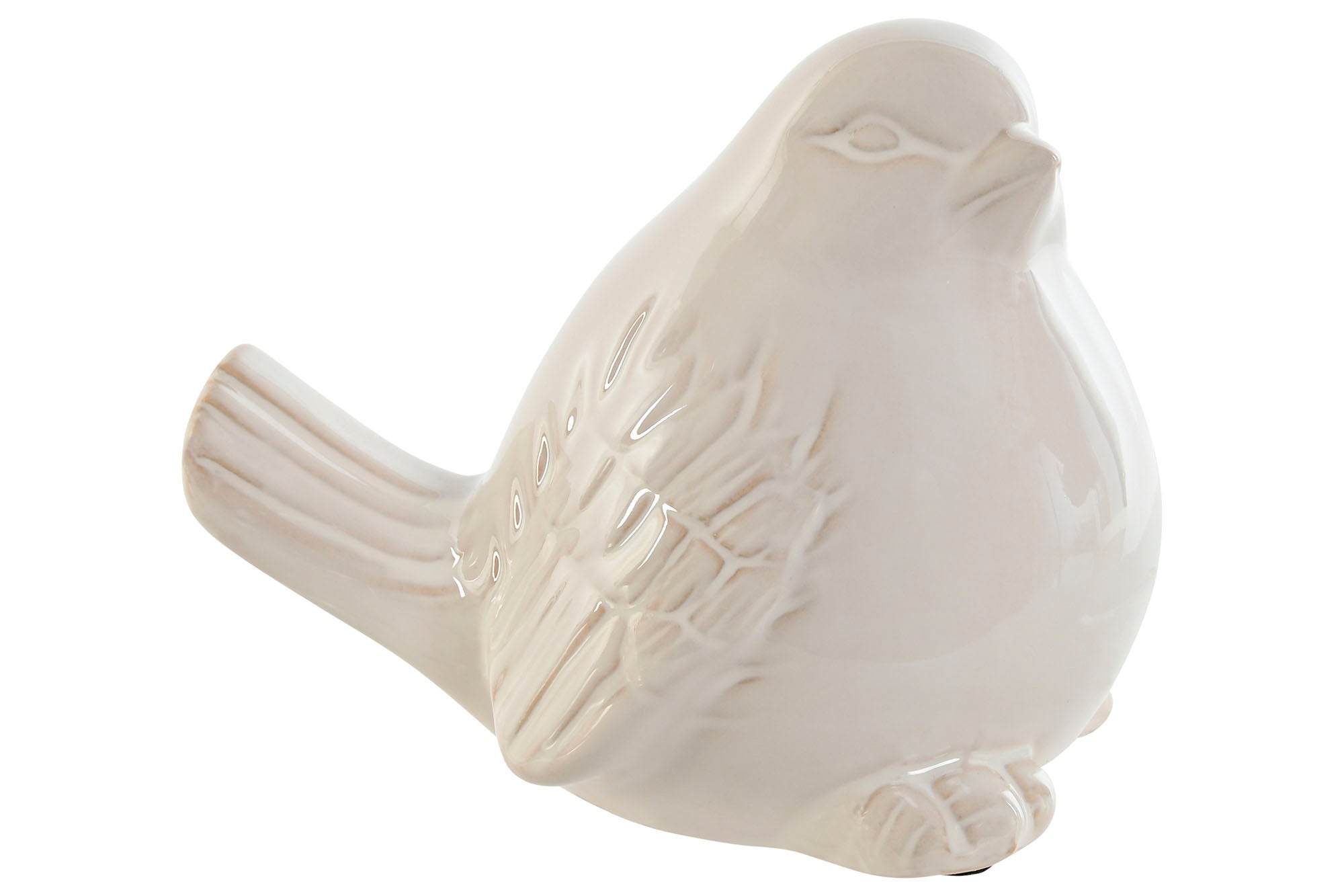 PÁSSARO BRANCO 17X12X14CM