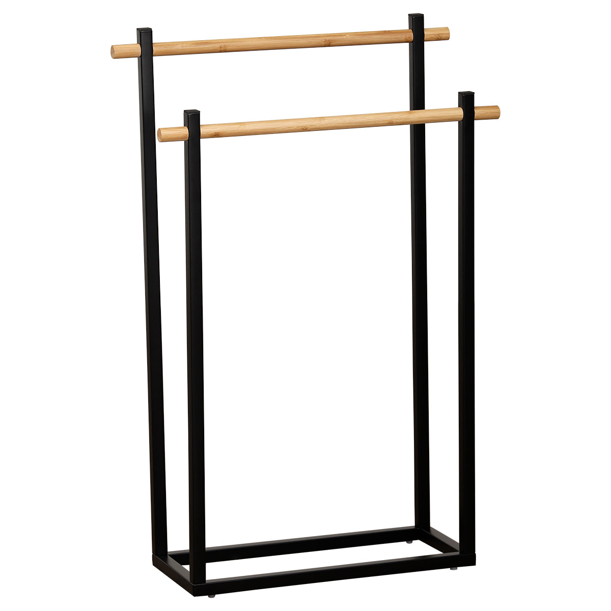 TOALHEIRO BAMBU/PRETO 53X20X82CM