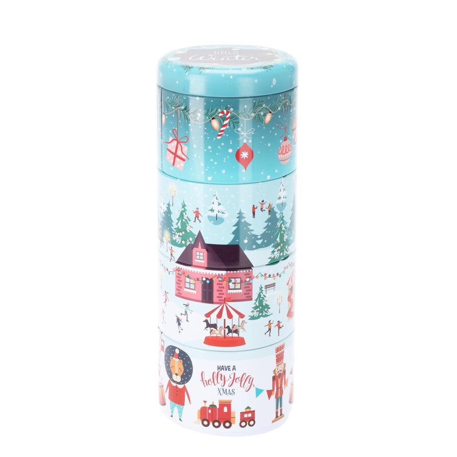 CONJ. 4 LATAS HELLO WINTER