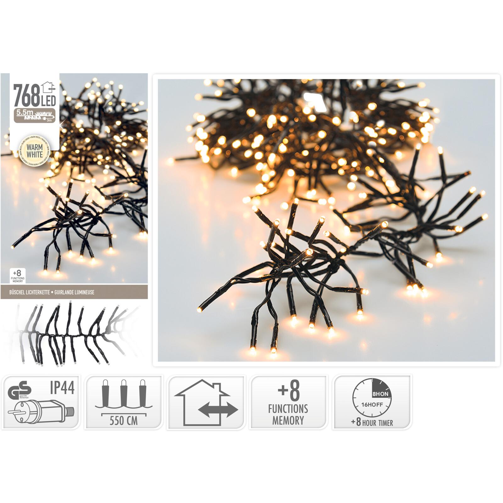 LUZES NATAL 768 LEDs 5,5MT