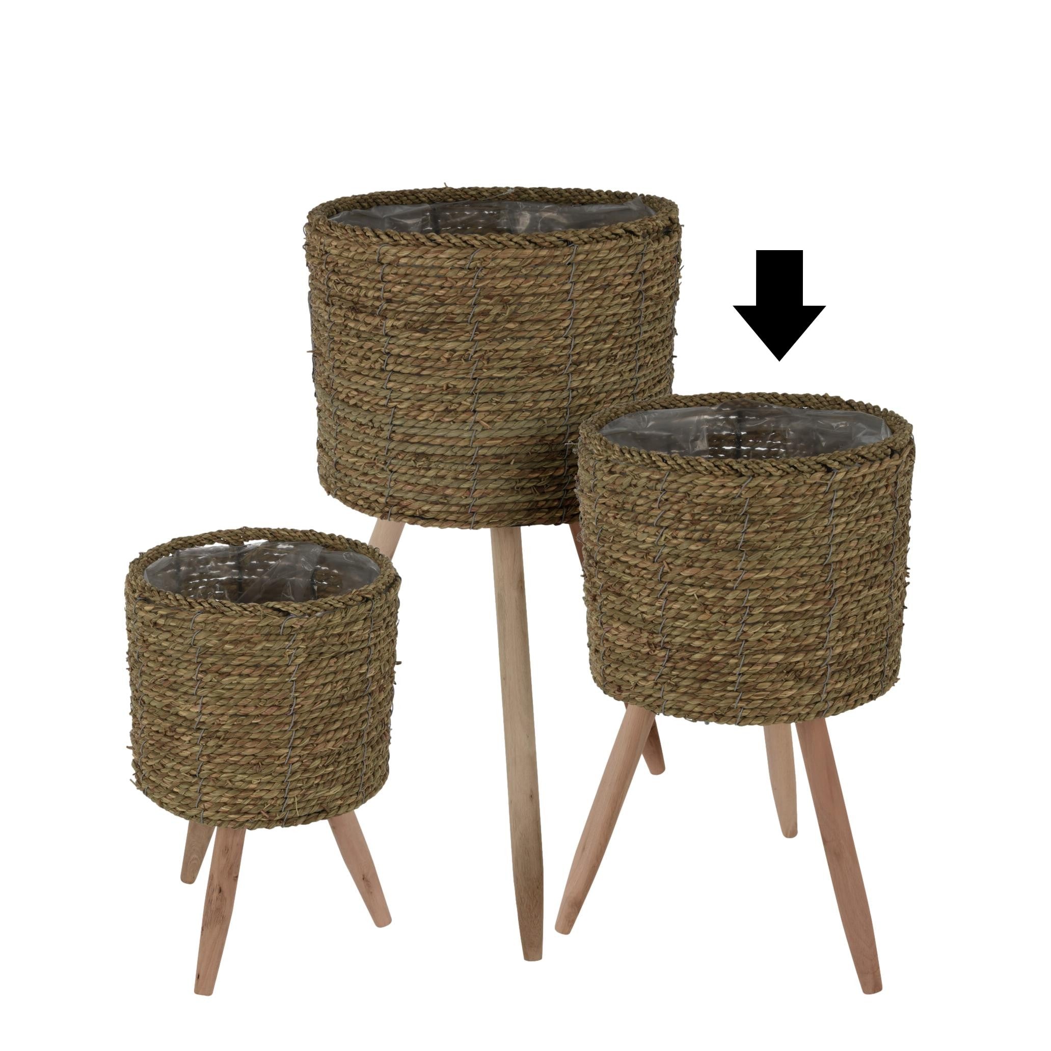 FLOREIRA NATURAL 26X26X57CM