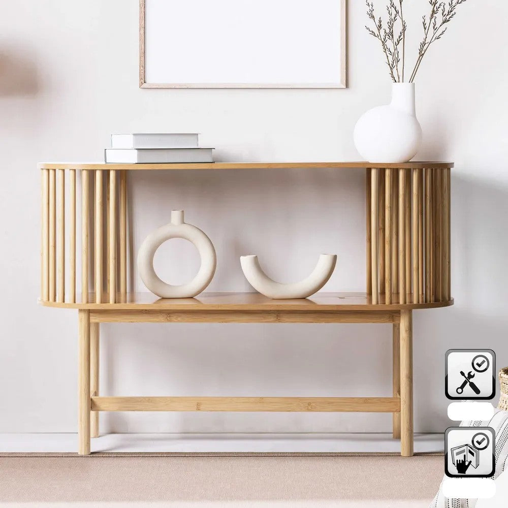 CONSOLA MADEIRA 120X37X83CM