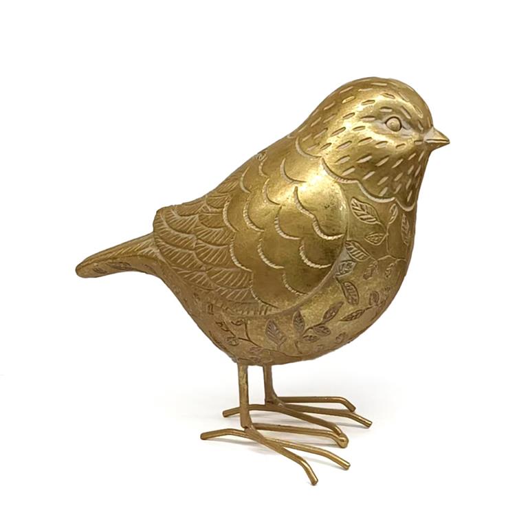 PÁSSARO DOURADO 18X8,5X16CM