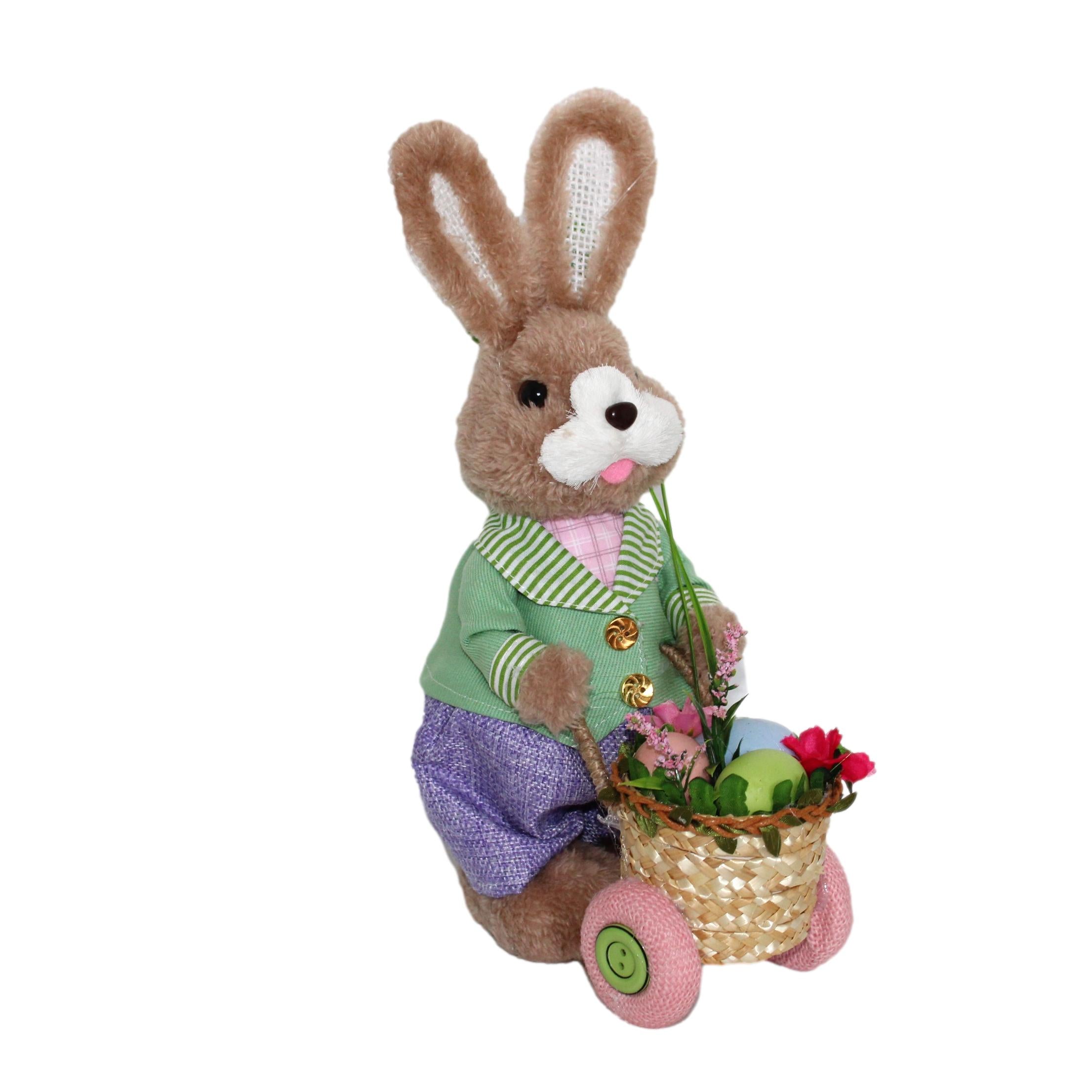 COELHO C/ CARRINHO 11X8X9,5CM