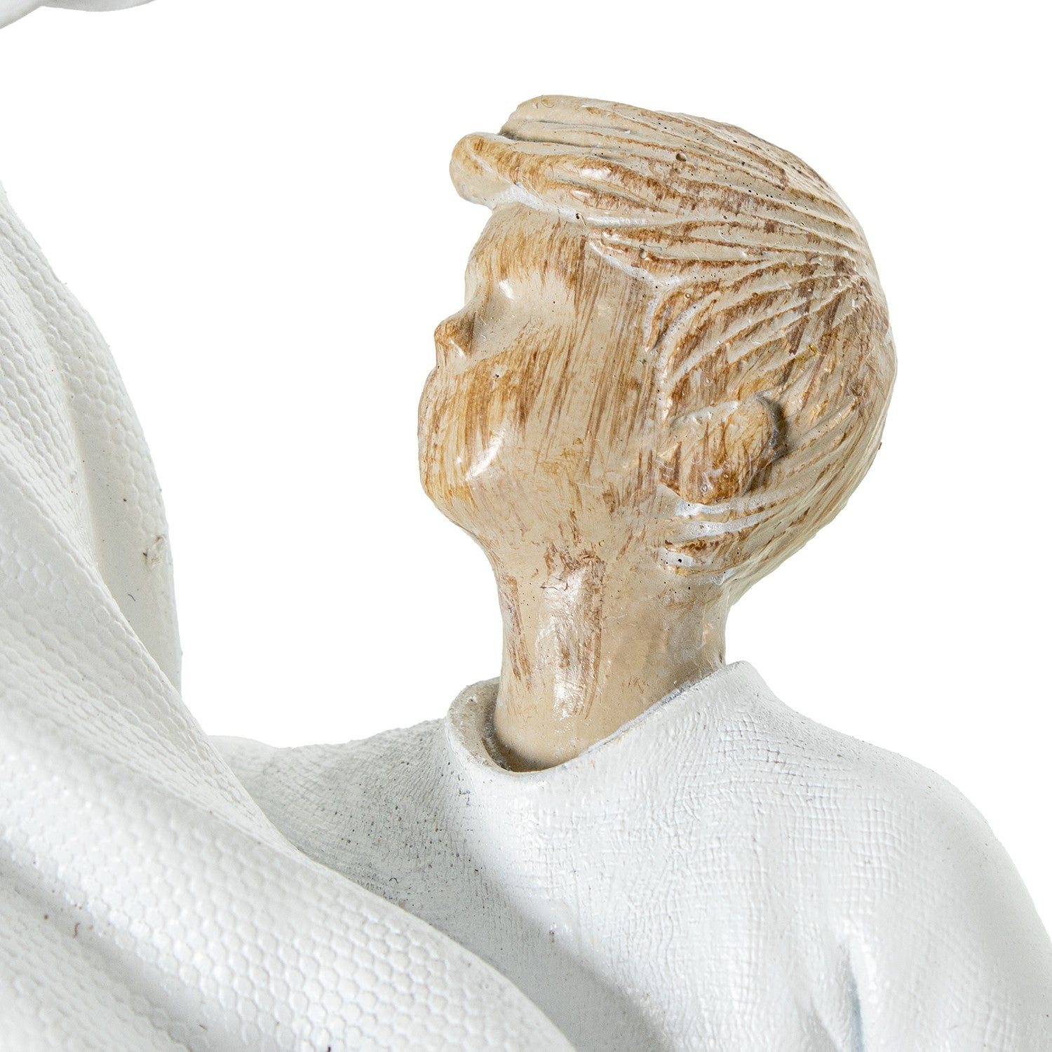 ESTATUETA FAMÍLIA BRANCA/BEGE