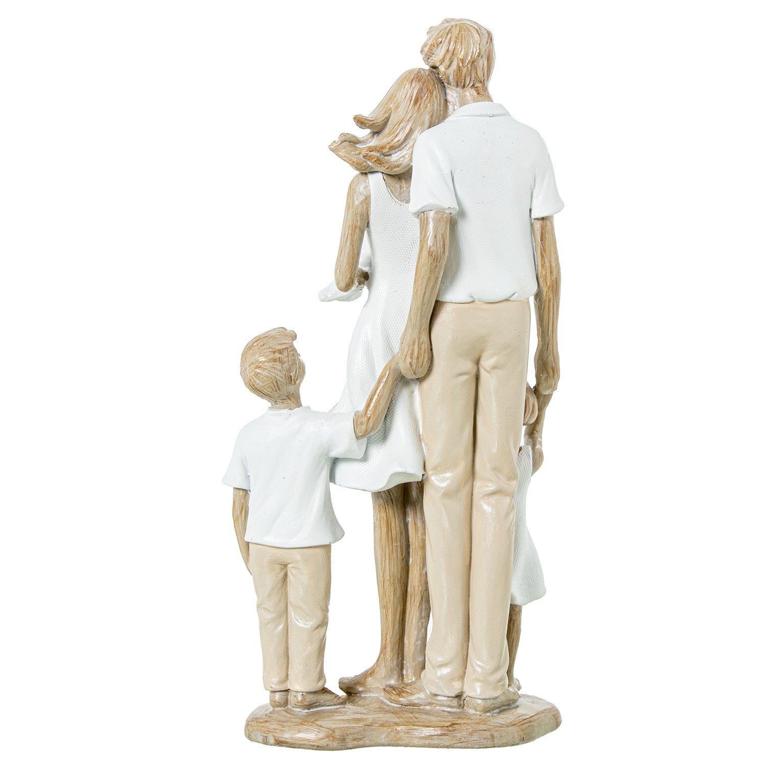 ESTATUETA FAMÍLIA BRANCA/BEGE