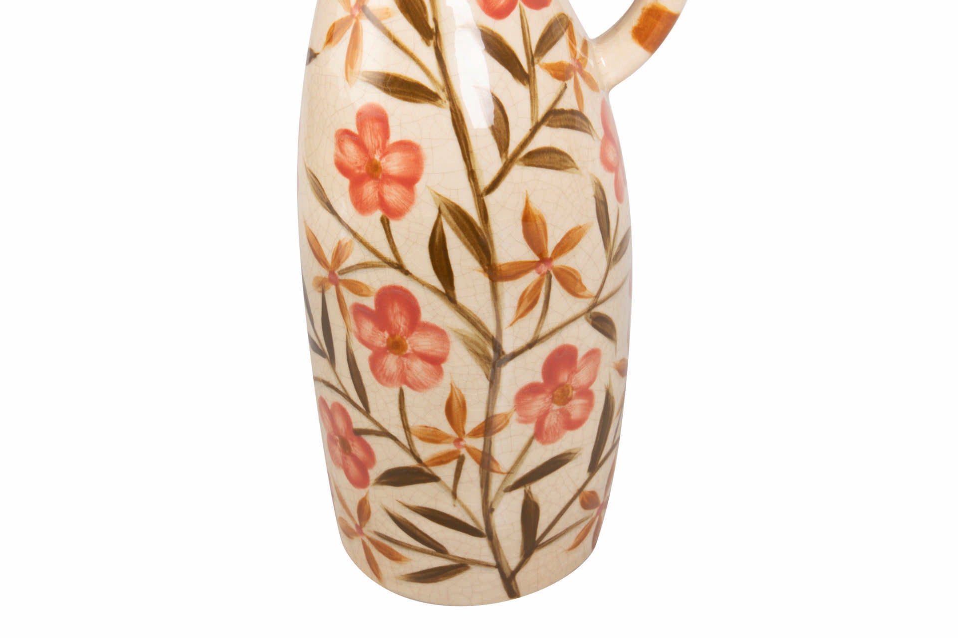 JARRA FLORES SALMÃO 15X12X33Cm
