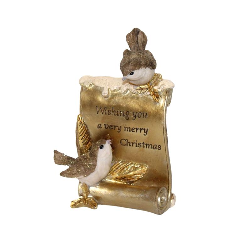 PAJARO NAVIDAD 10X5X15CM