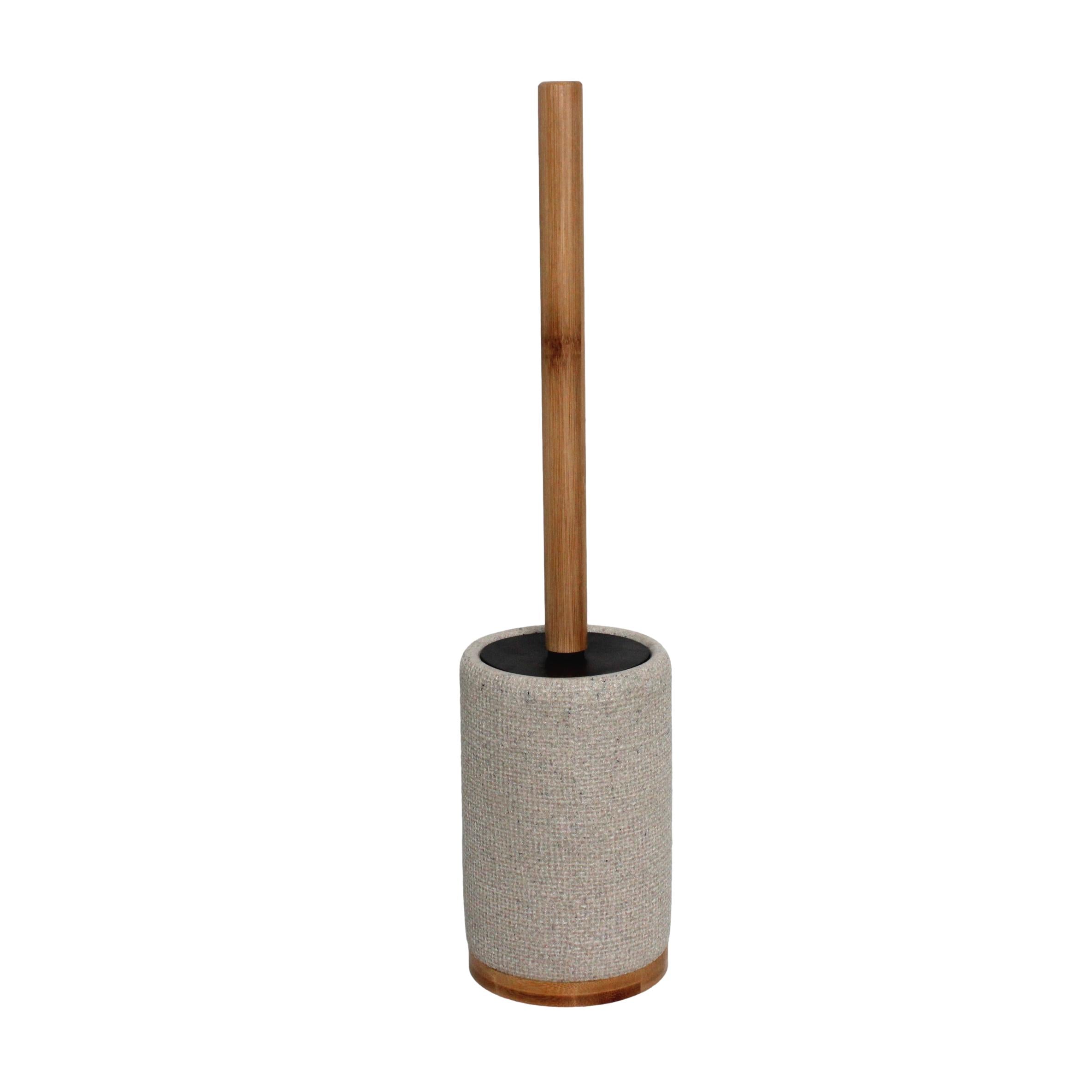 ESCOVA SANITÁRIA EFEITO MALHA/BAMBU NATURAL 10X42,5CM
