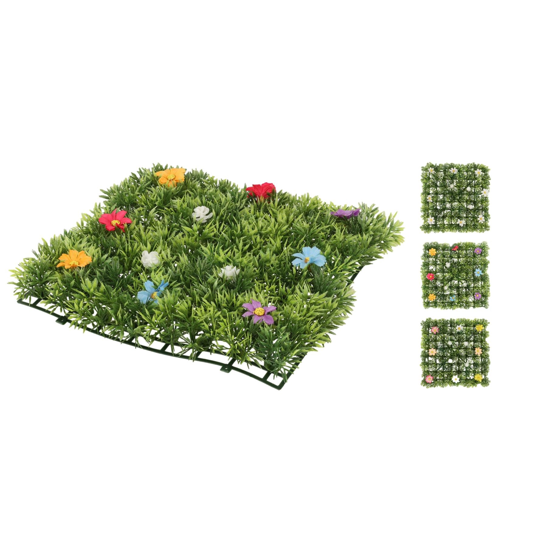 VERDURA C/ FLORES 25X25Cm