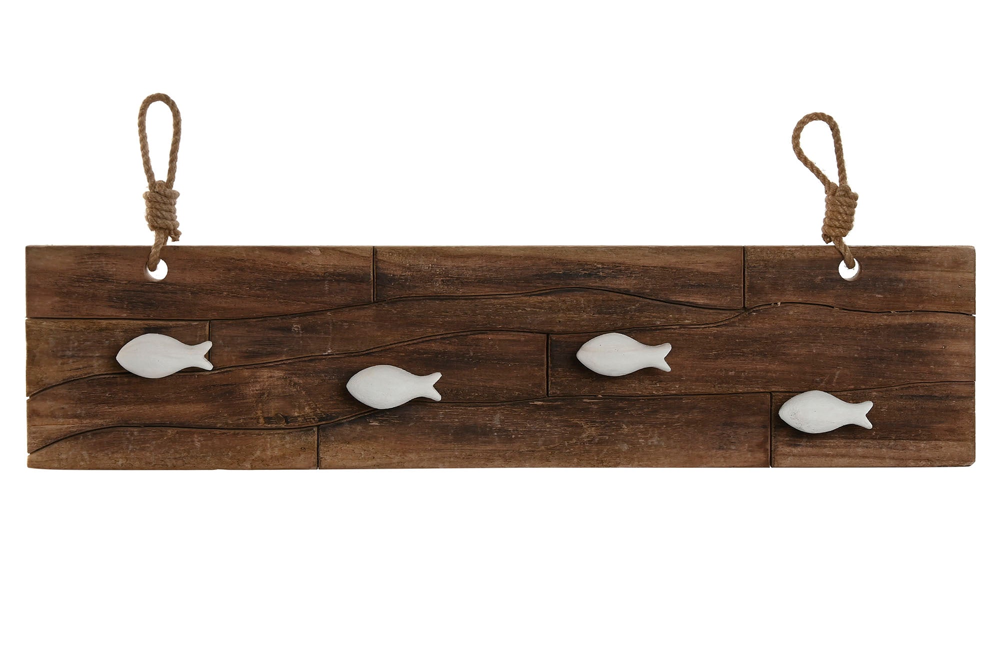 CABIDE MADEIRA PEIXES 78,5X18CM