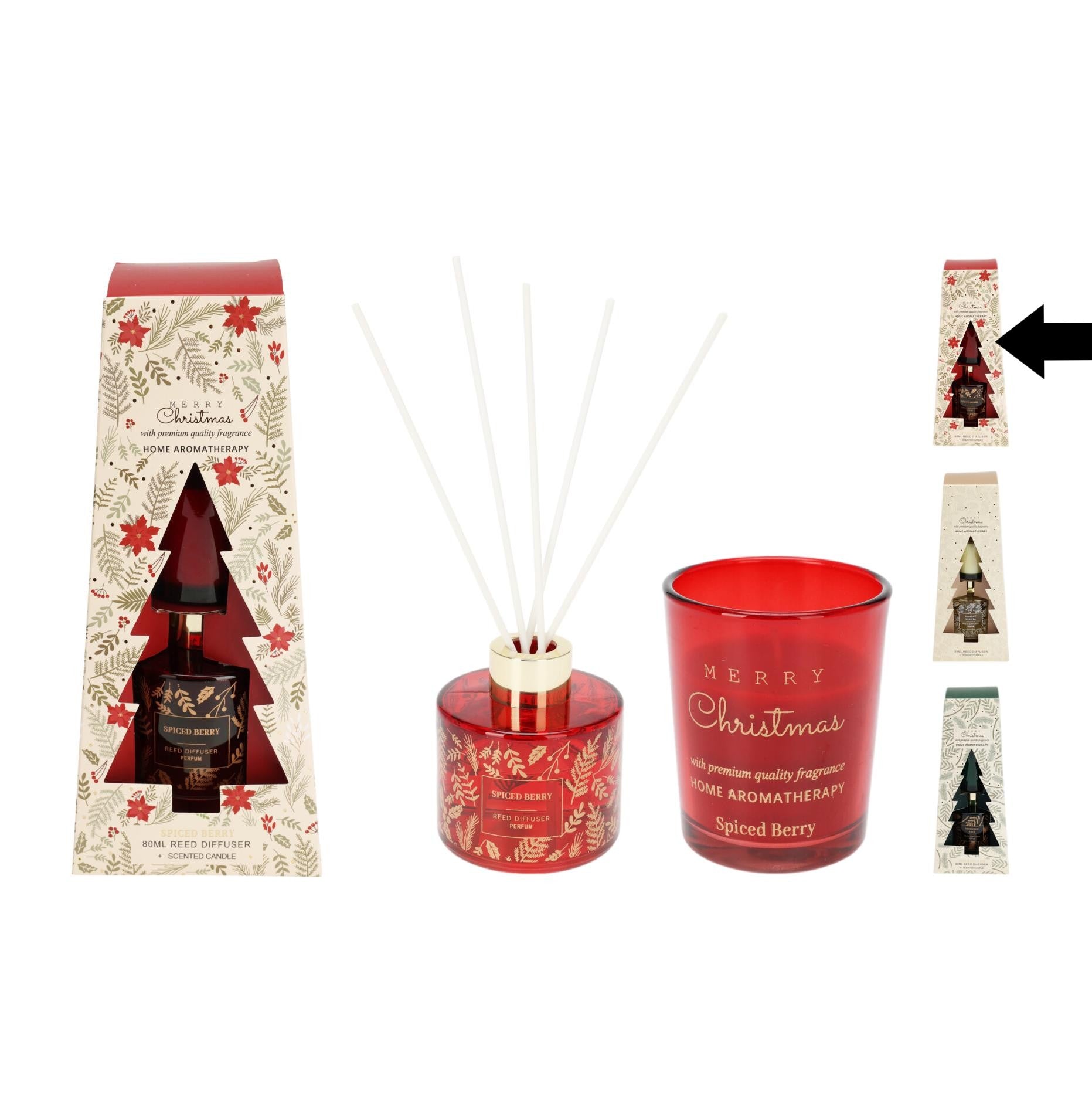 COFFRET MIKADO + VELA SPICED BERRY