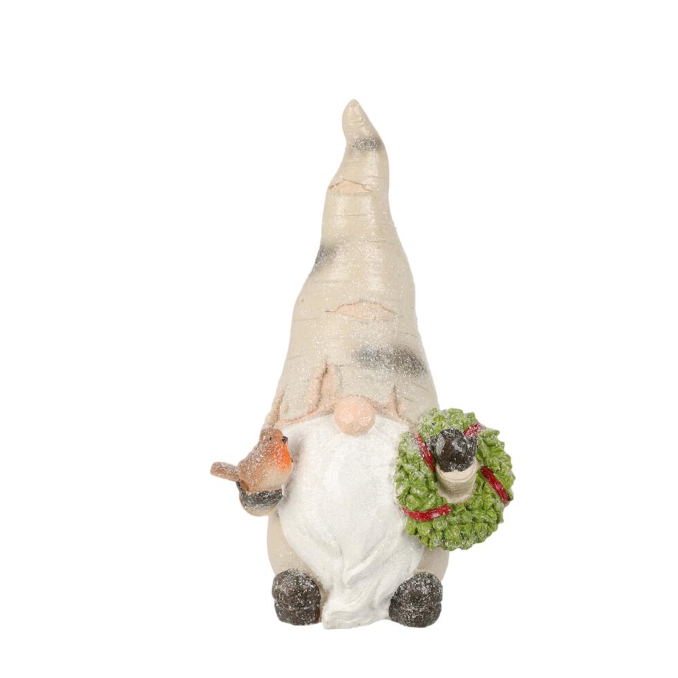 CORONA NAVIDAD GNOMO 28CM