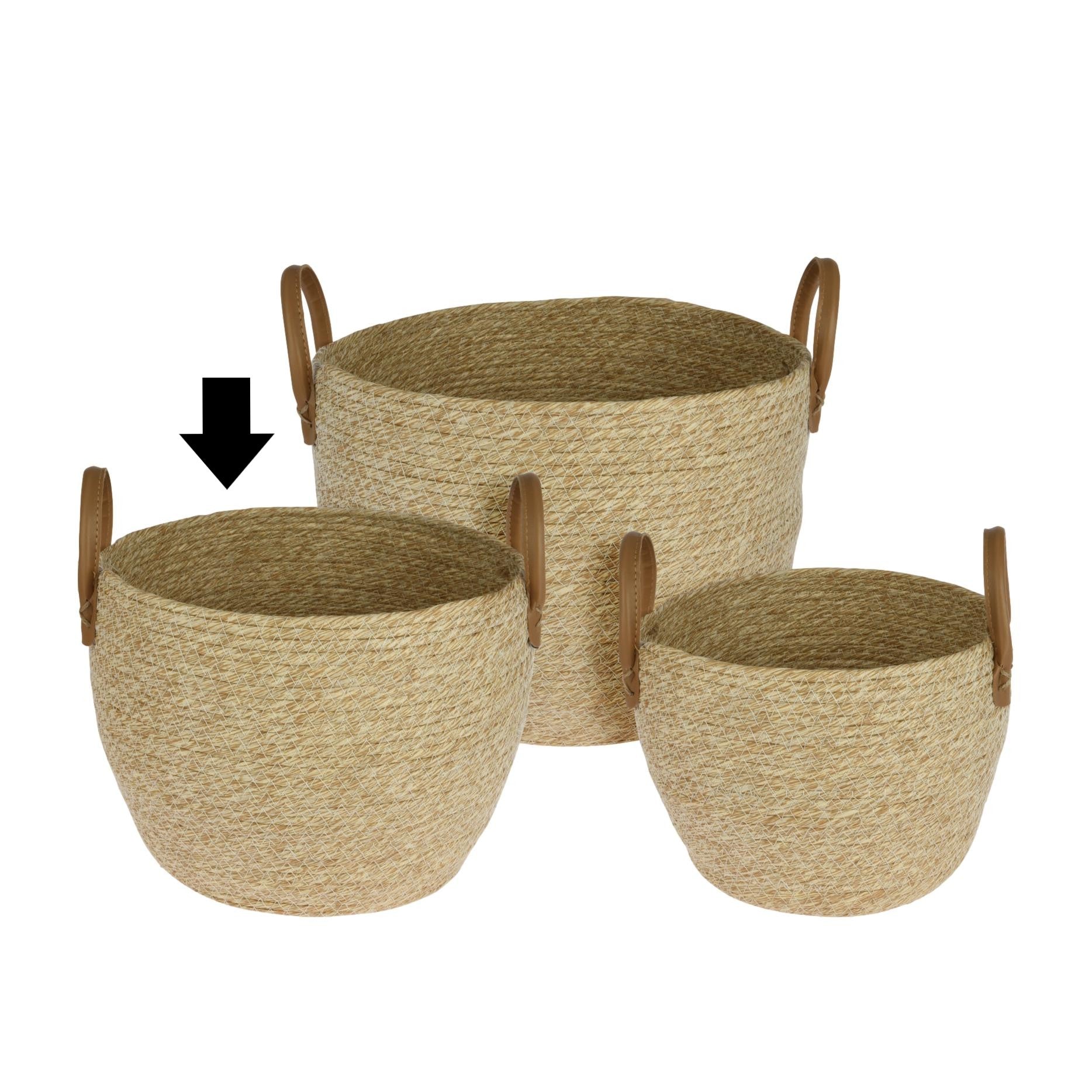 CESTO NATURAL 27X27X21 CM