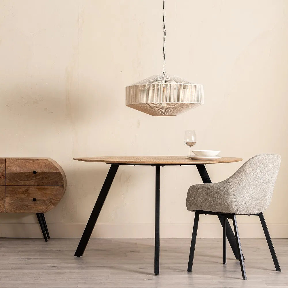 MESA JANTAR MANGO 130X130X77Cm