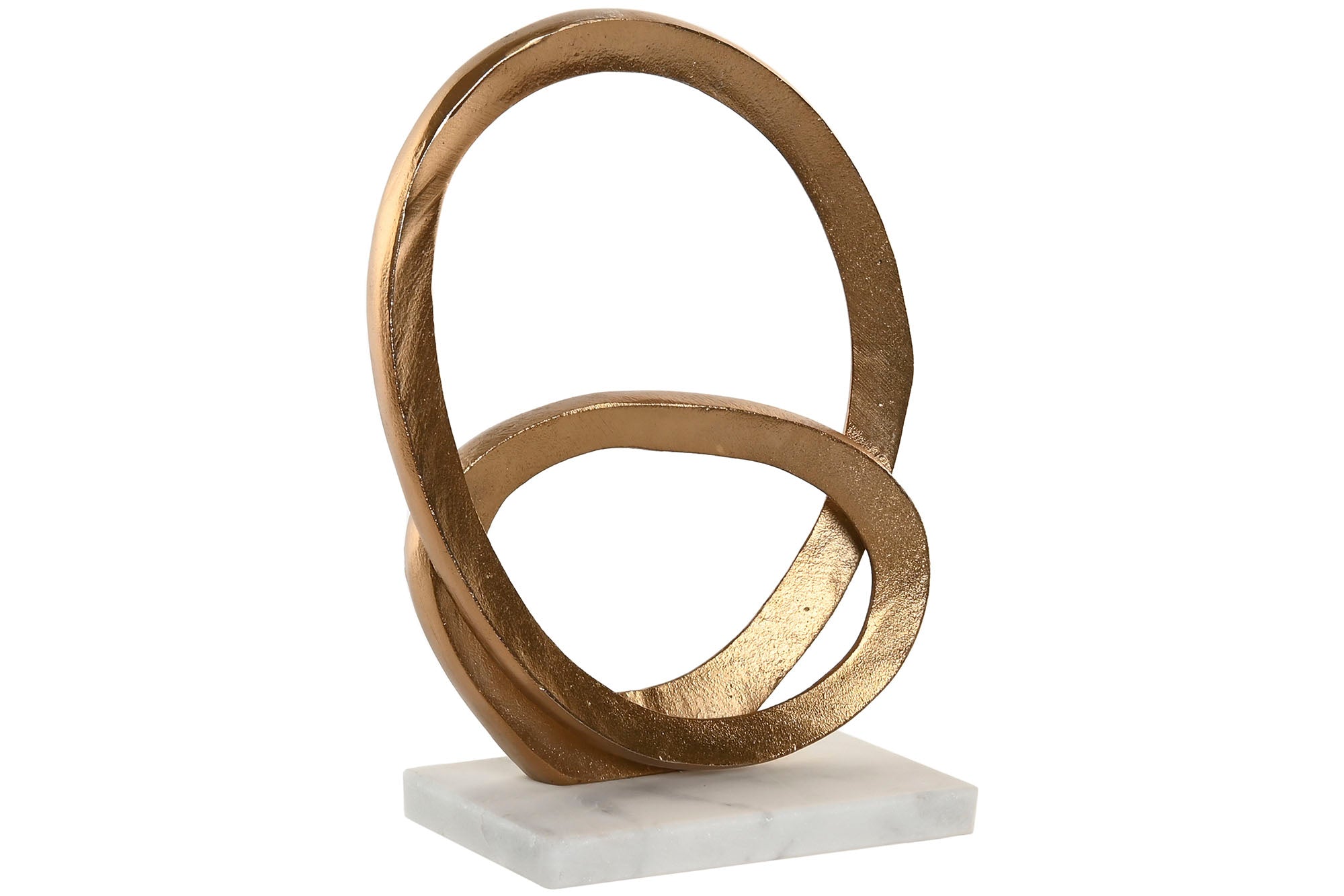 ESTATUETA DOURADA/MÁRMORE 20X10X25Cm