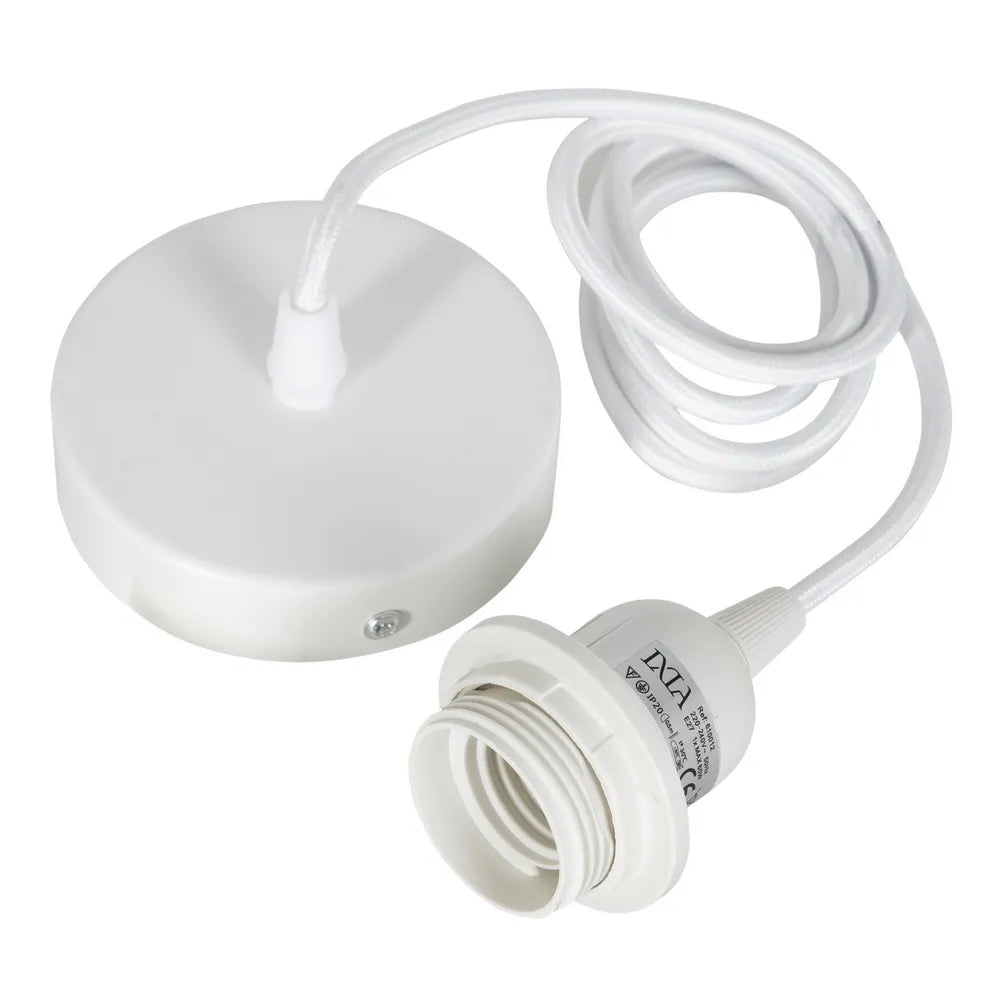 Lámpara de techo blanca 130cm
