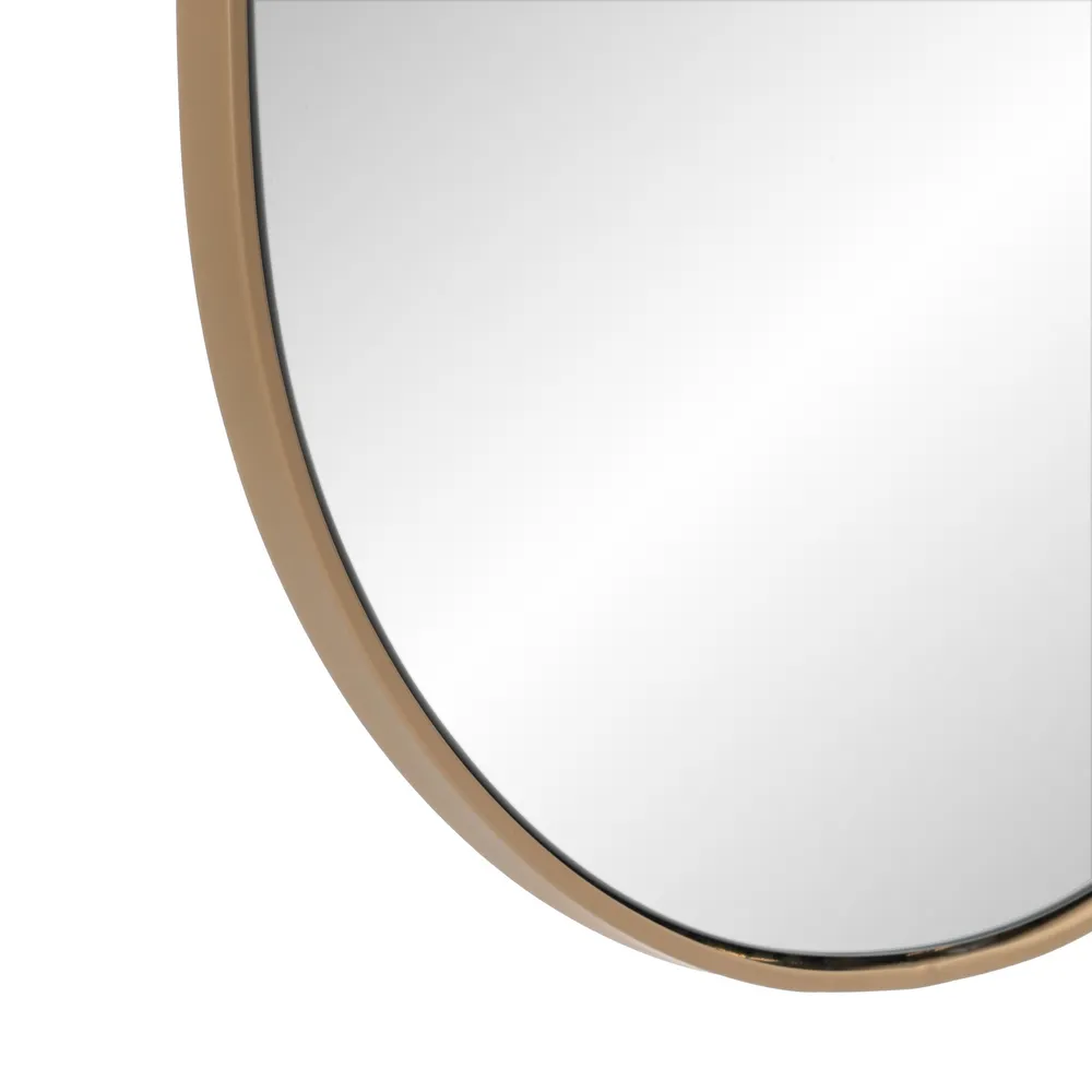 ESPELHO METAL BEGE 37x90CM