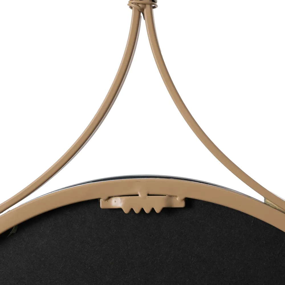 ESPELHO METAL BEGE 37x90CM