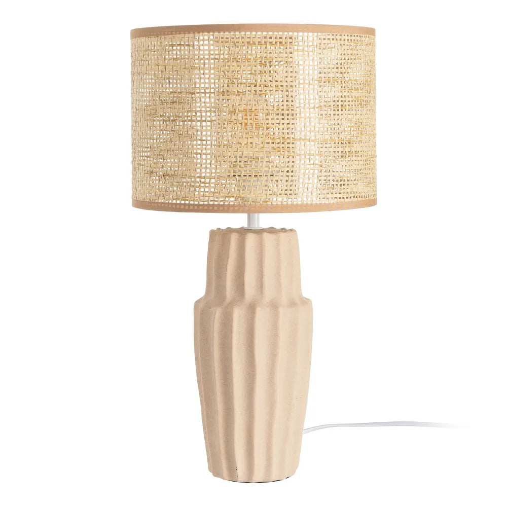 CANDEEIRO BEGE 25X25X46Cm