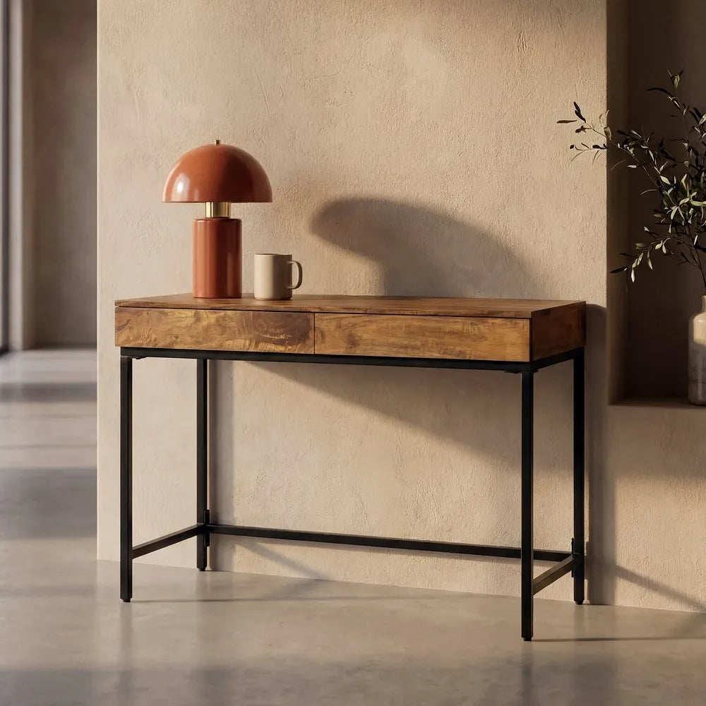 CONSOLA MANGO/METAL 110X55X78Cm