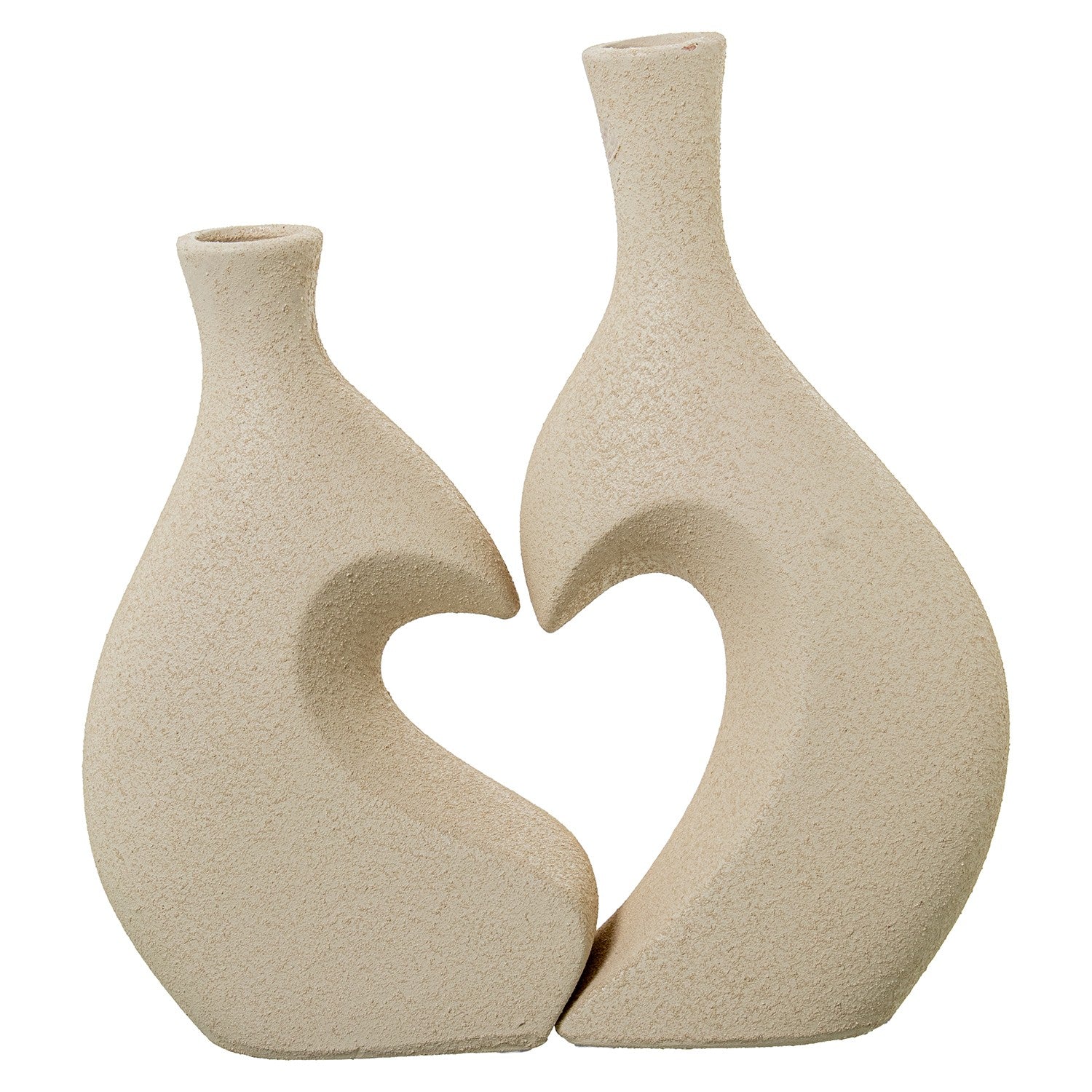 CONJ. 2 JARRAS BEGE 24X6,5X25Cm
