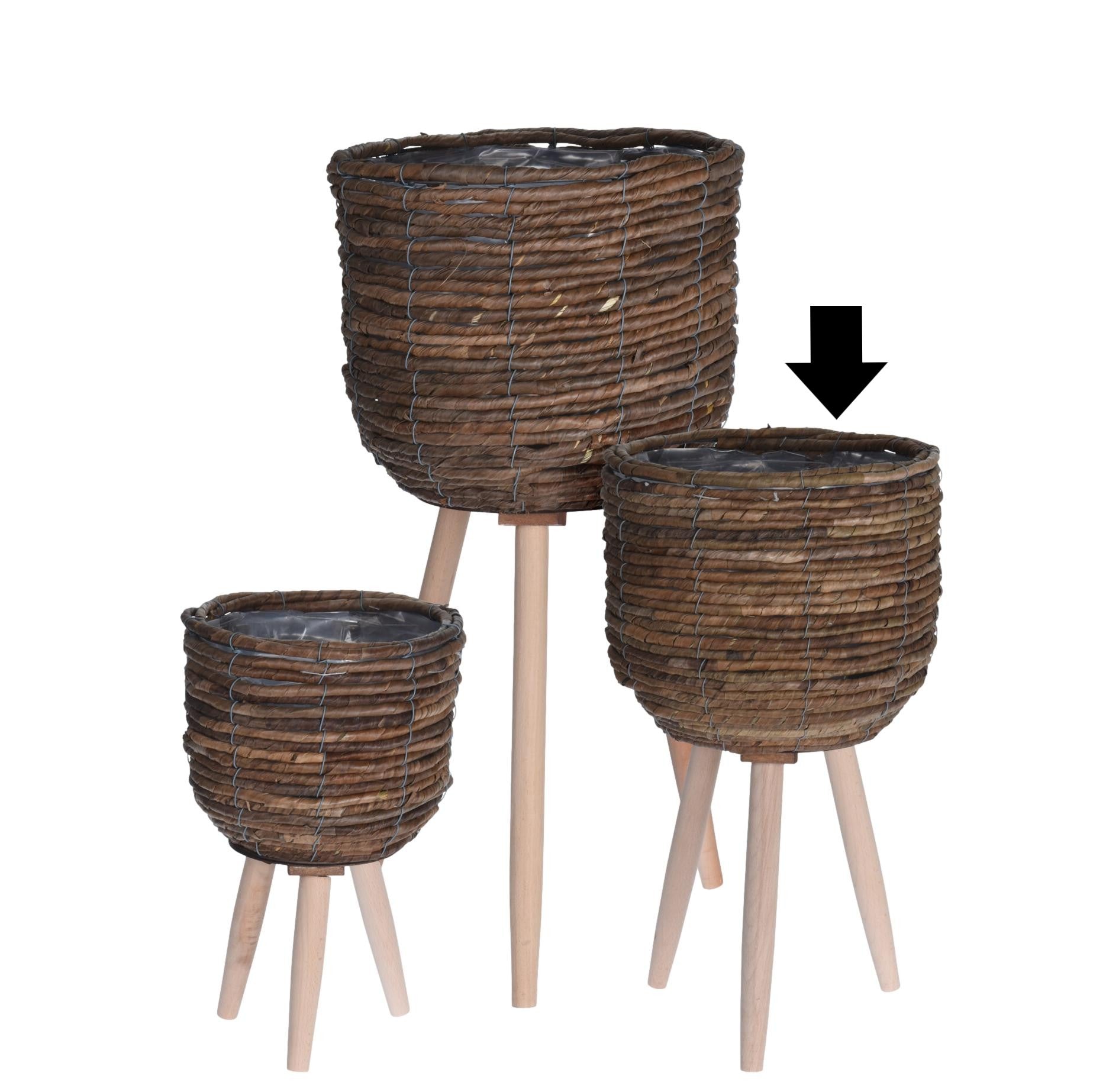 FLOREIRA NATURAL 26X26X45CM