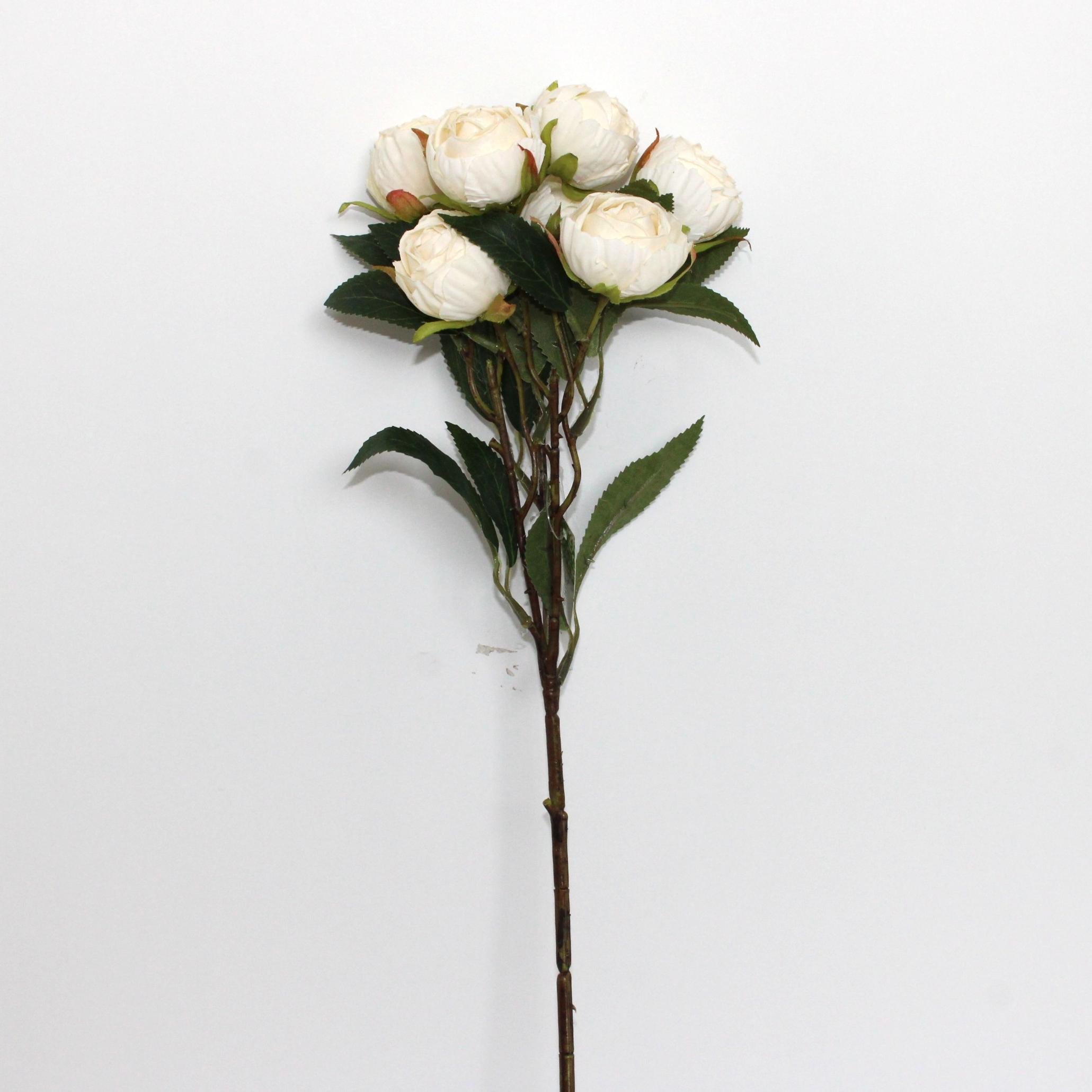 RAMO ROSAS PÉROLA 48CM