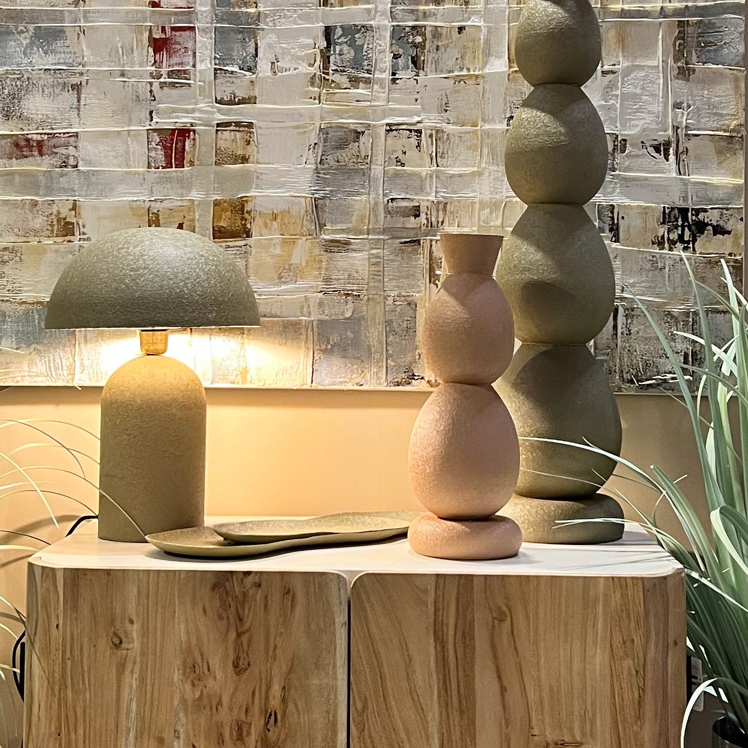 BANDEJA VERDE 50X18CM