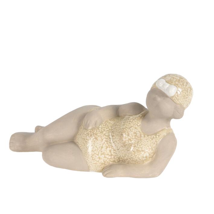 PLAYA MUJER BEIGE 22X7.5X11.5CM