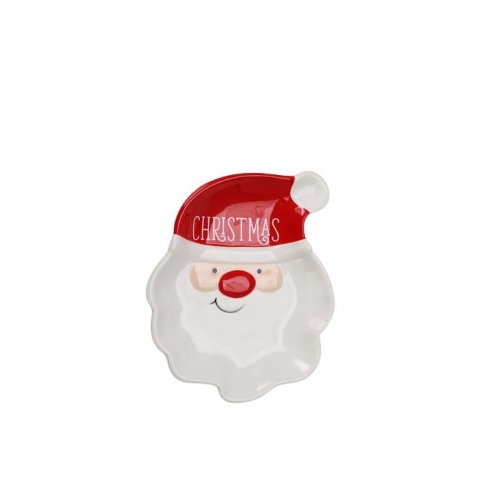PLATO NAVIDAD SANTA NAVIDAD 20X15CM