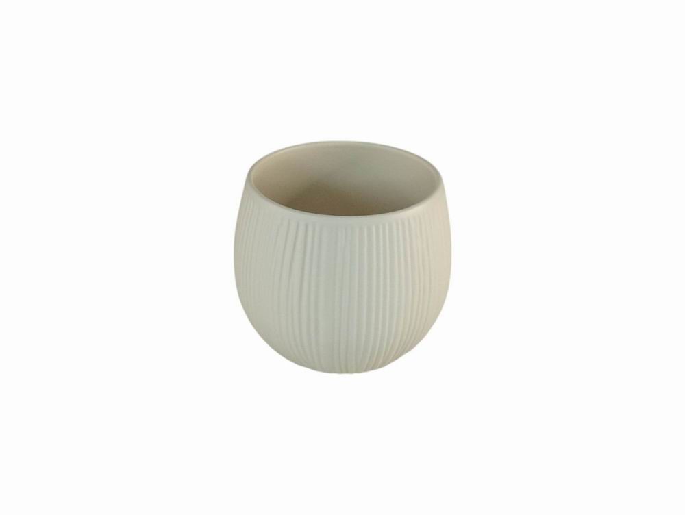 MACETA BLANCA MATE 14X12CM