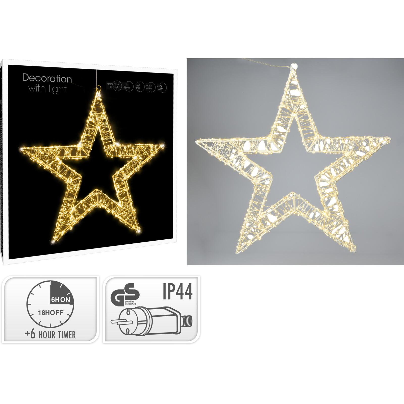 ESTRELA C/ 960 LEDS 38Cm