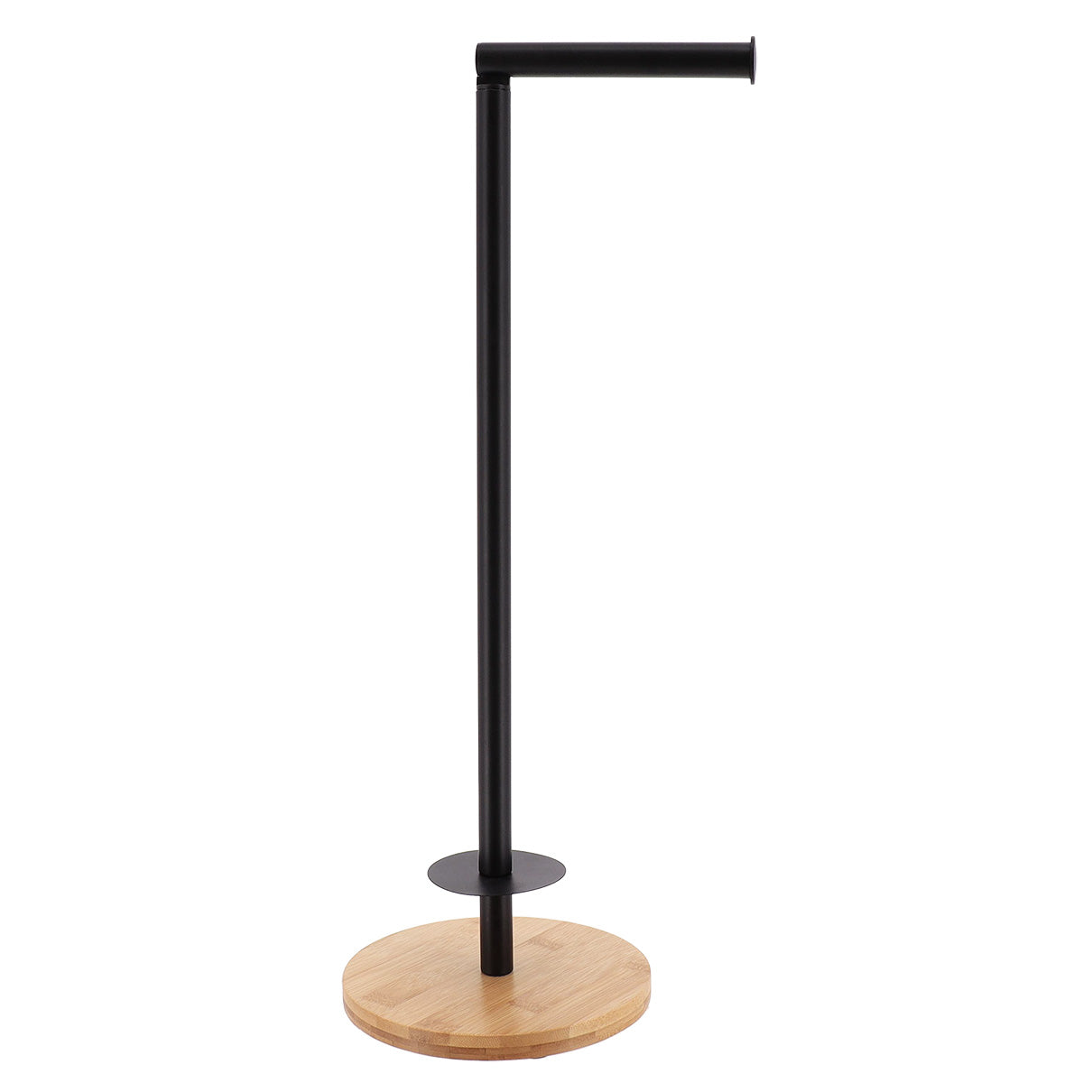 PORTA-ROLOS BAMBU/PRETO 18X55CM