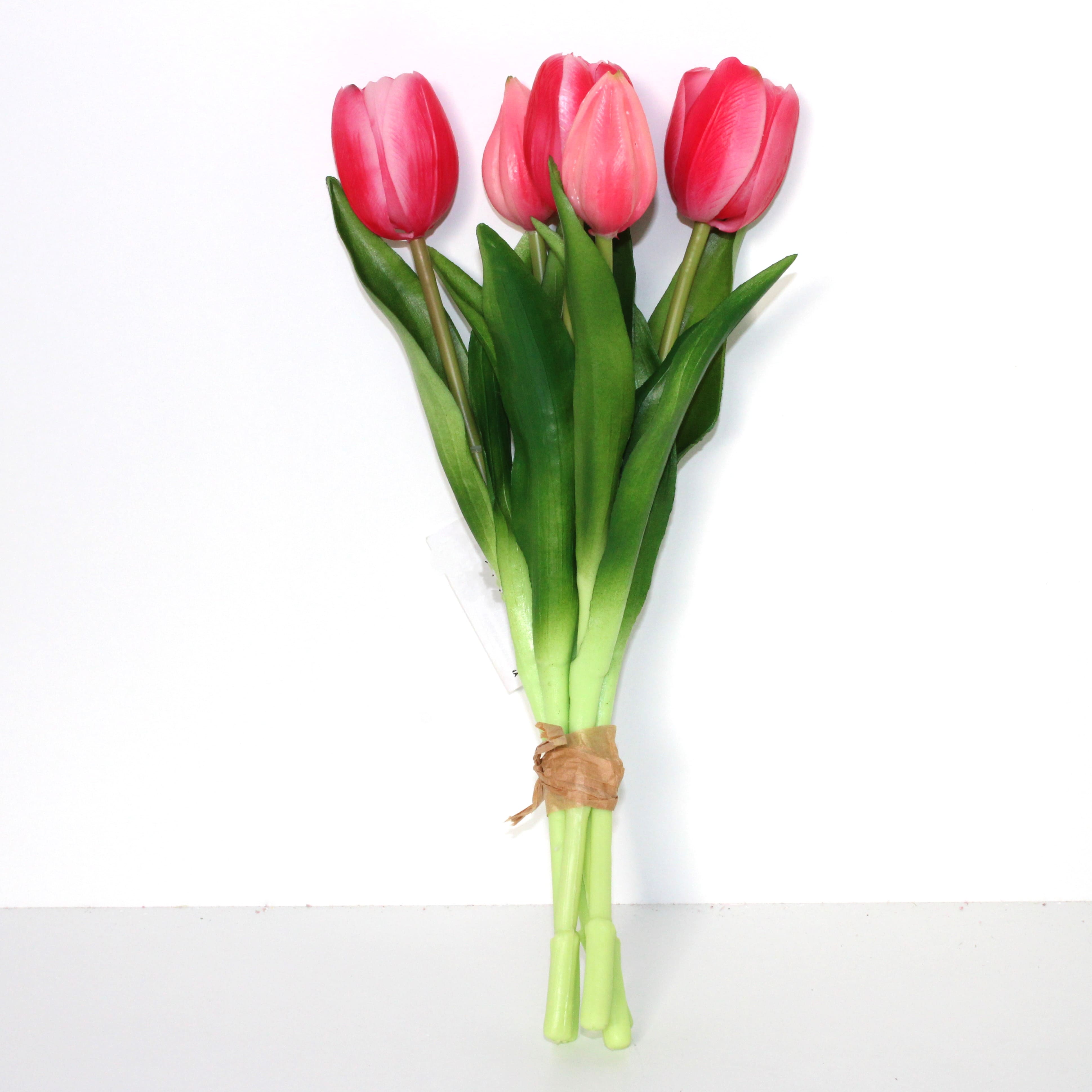 RAMO TULIPANES ROSA FUCSIA 31CM