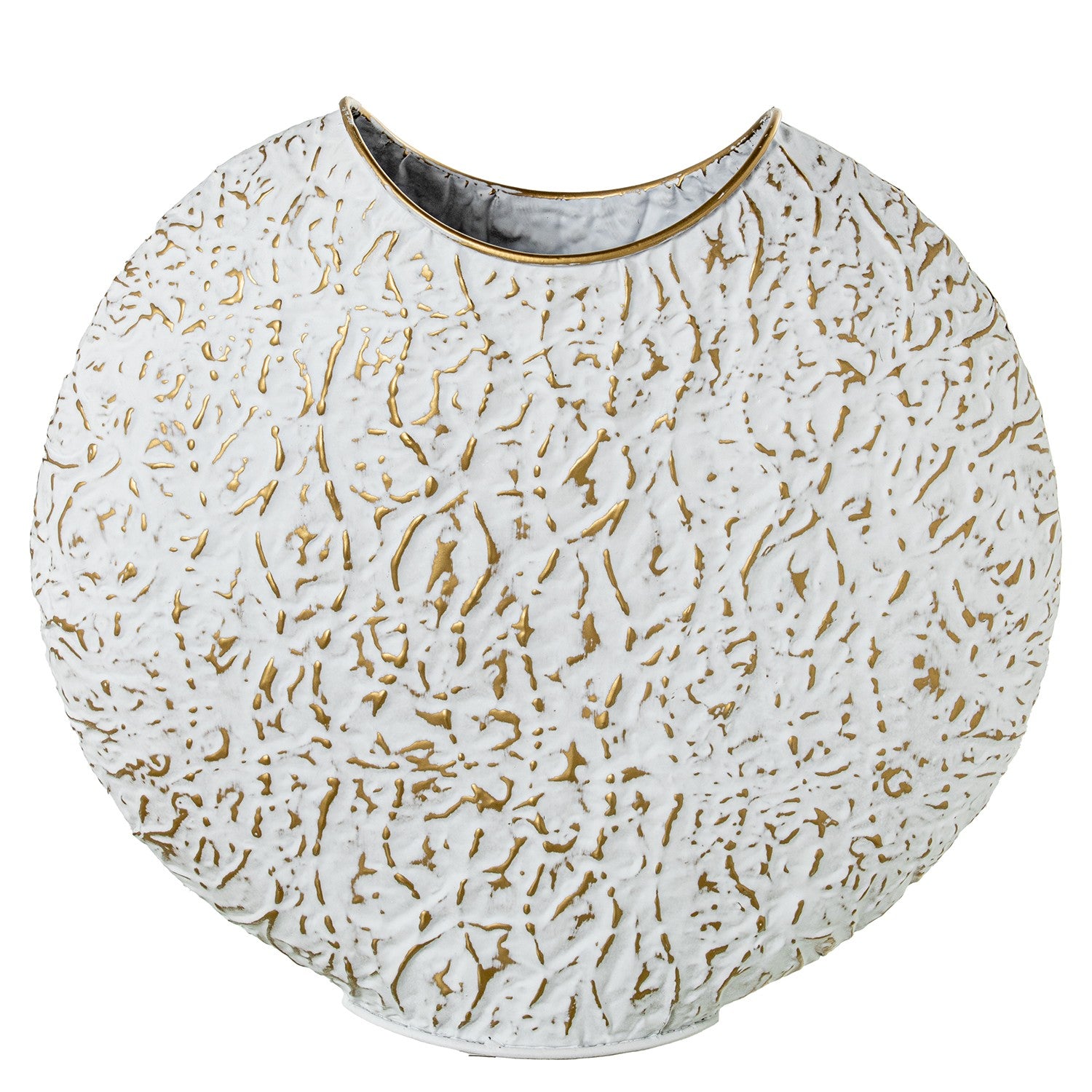 JARRA PÉROLA/DOURADA 45X15X42Cm