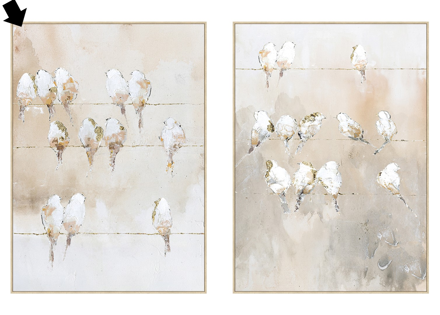 QUADRO PASSARINHOS 103X143CM