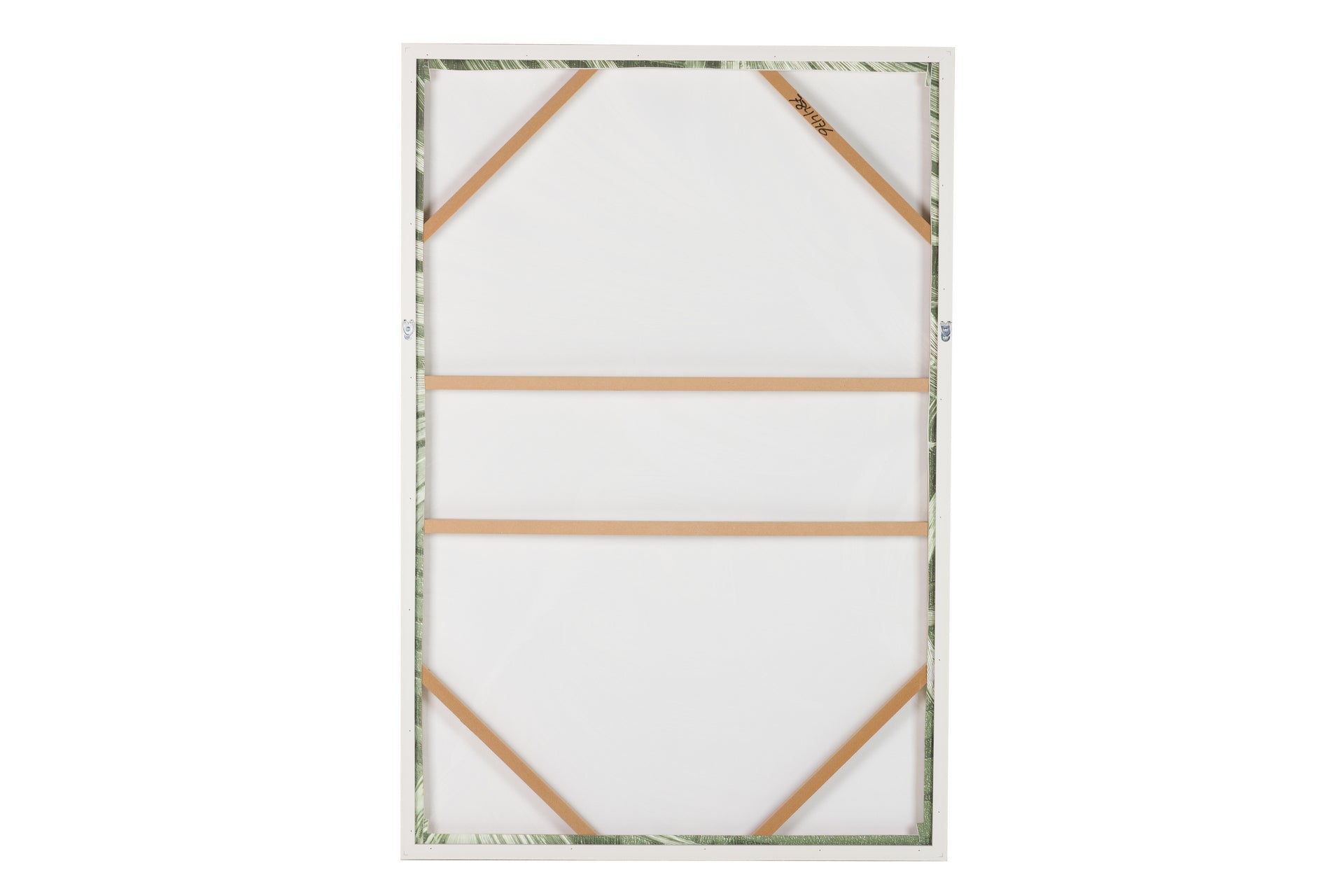 QUADRO FOLHAS VERDE/DOURADO 83X123CM