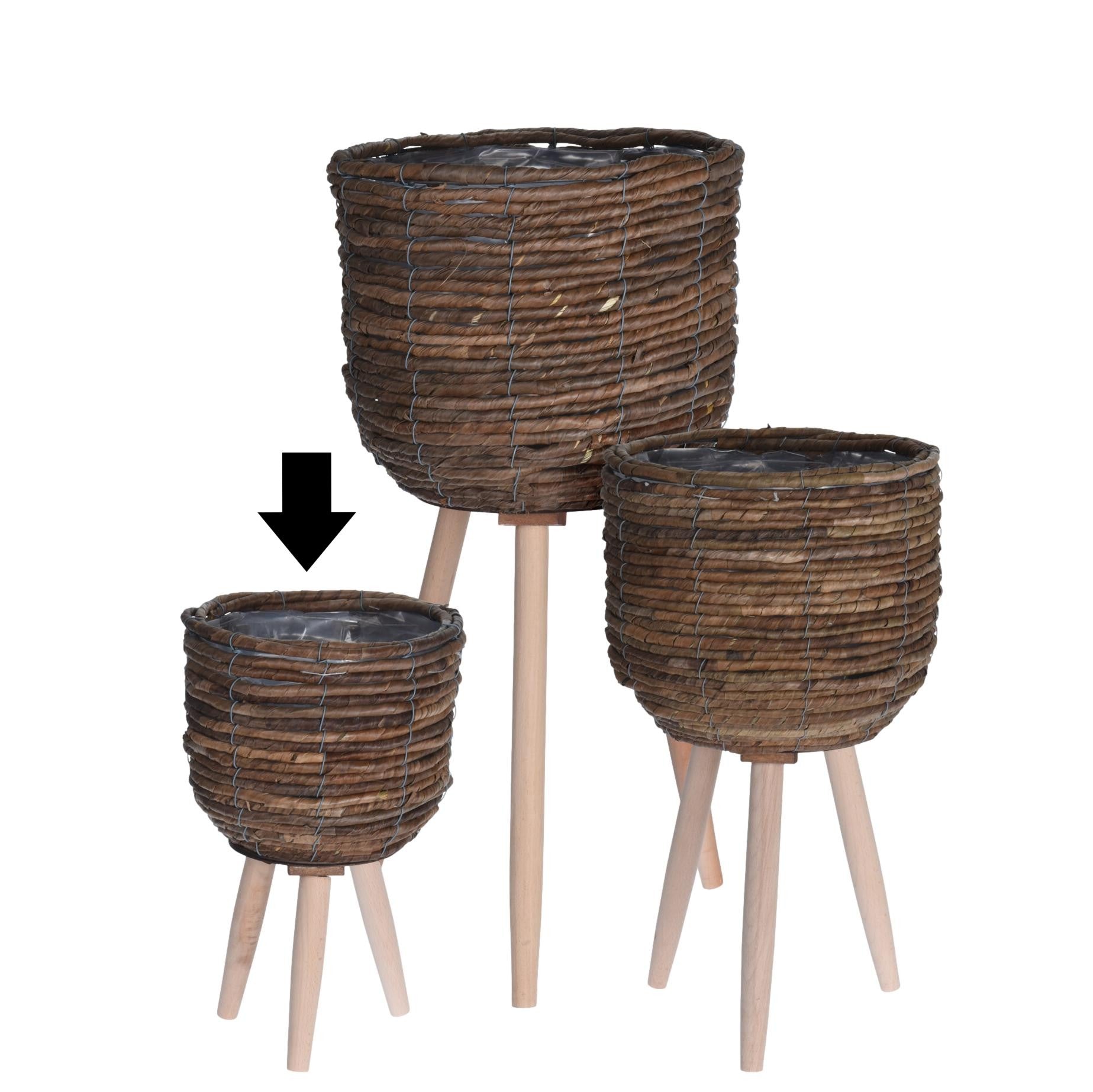 FLOREIRA NATURAL 21X21X33CM