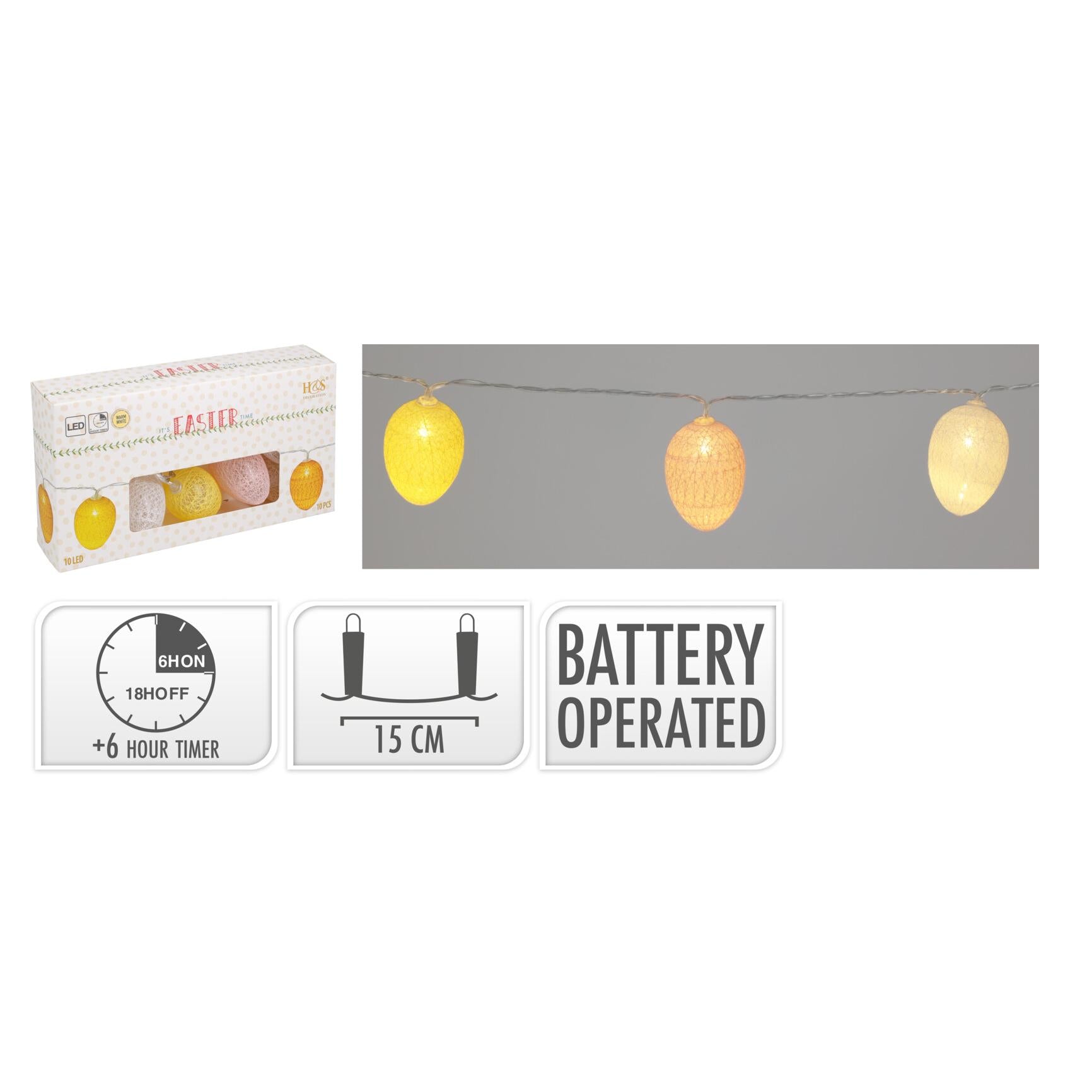 GRINALDA PÁSCOA c/ 10 LEDS