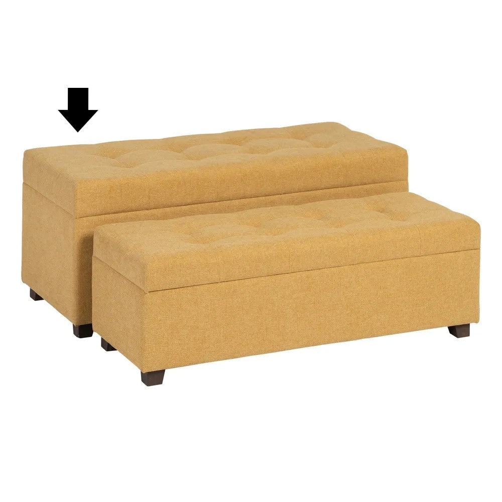 BANQUETA MOSTARDA 102x41x43CM