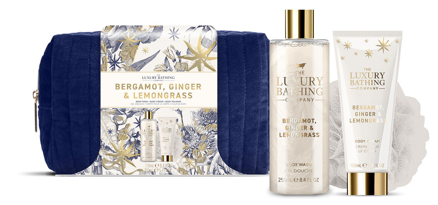 COFFRET NECESSAIRE + 3 PRODUTOS BERGAMOT, GINGER & LEMONGRASS