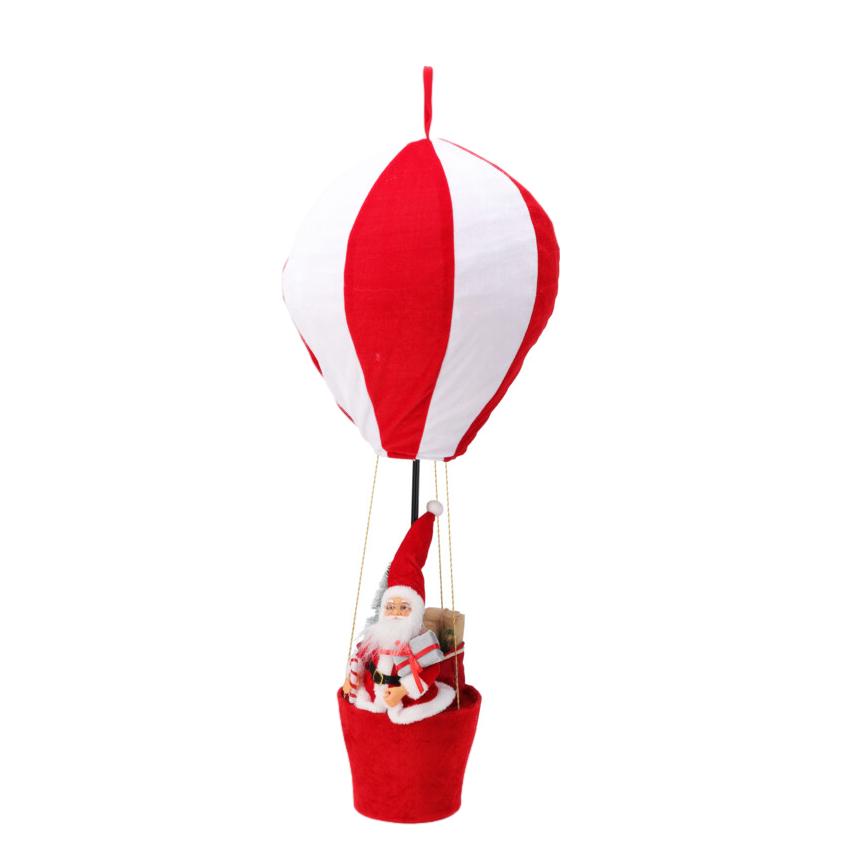 BALÃO VERMELHO/BRANCO c/ PAI NATAL