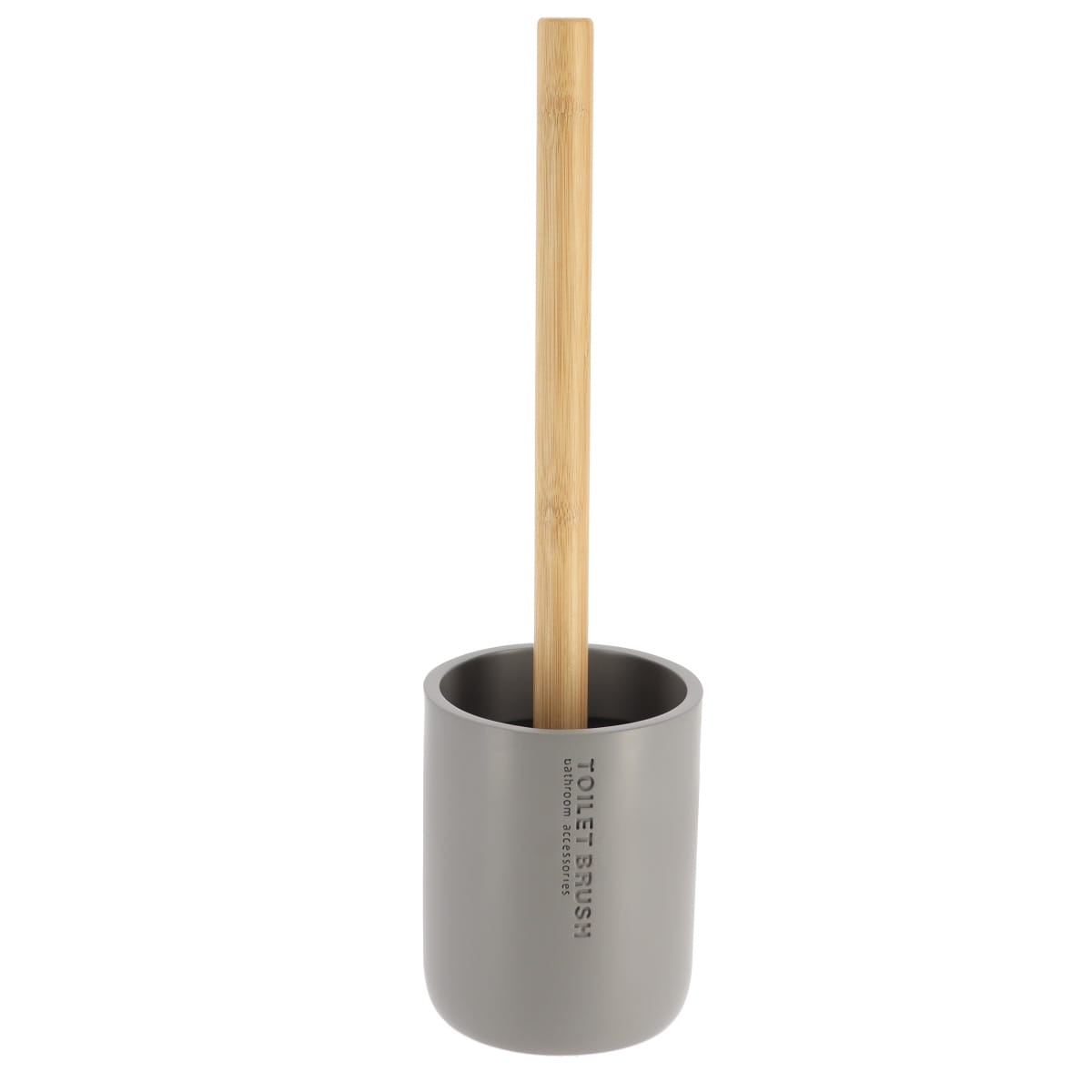 ESCOVA SANITÁRIA CINZA/BAMBU 10,5X37CM