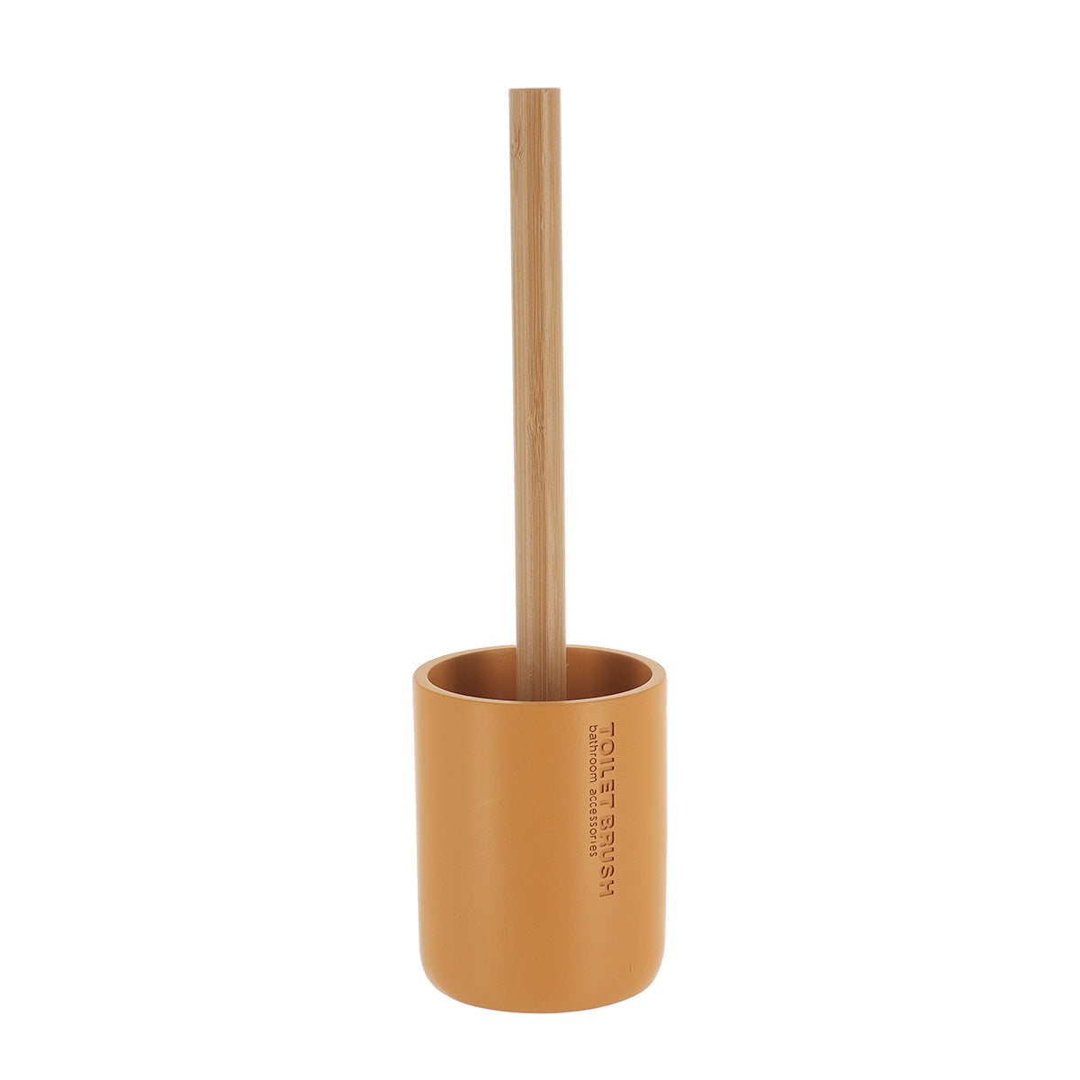 ESCOVA SANITÁRIA MOSTARDA/BAMBU 10,5X37CM