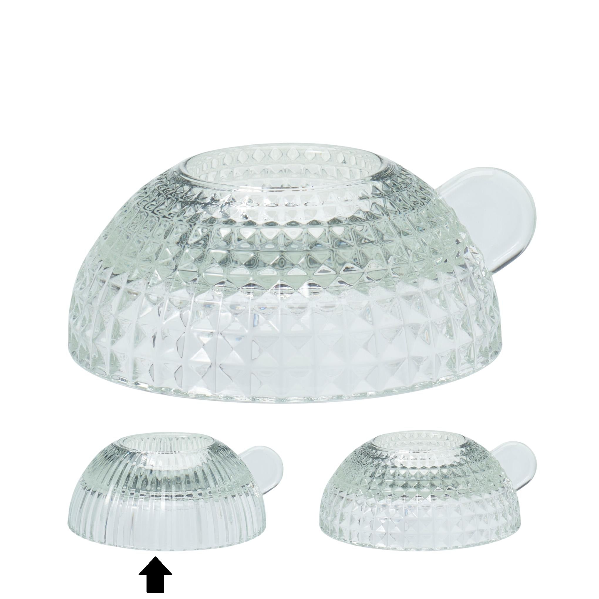 CASTIÇAL VIDRO 10,5X4Cm