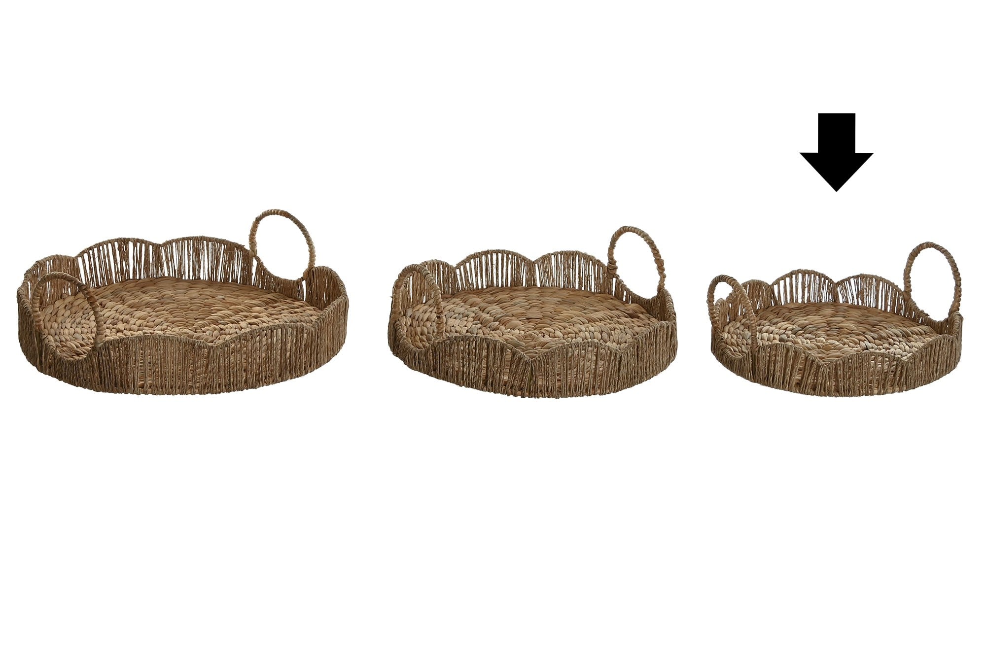 BANDEJA RÁFIA 34X34X14CM