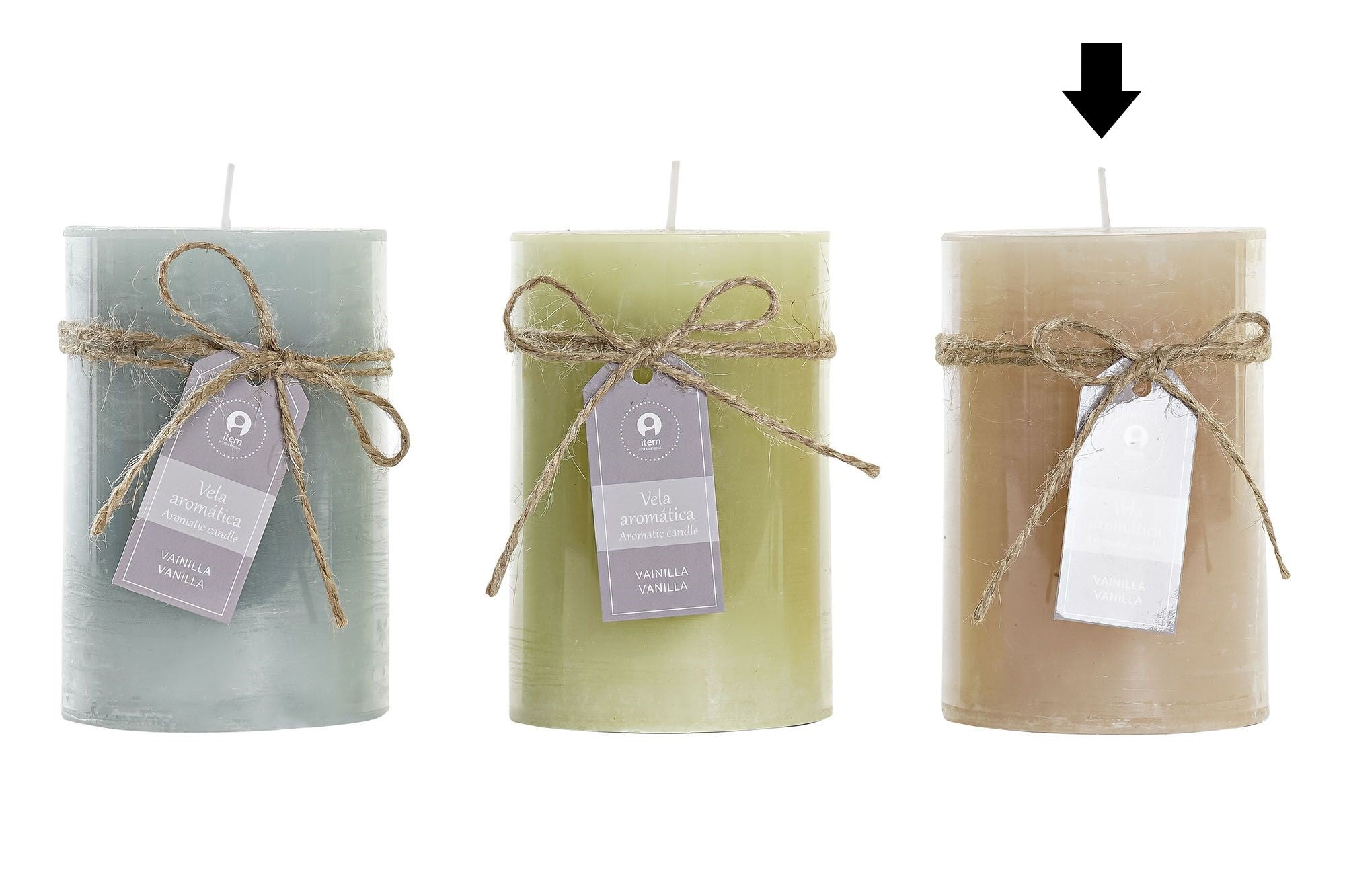 VELA BEIGE 7x7x10 CM