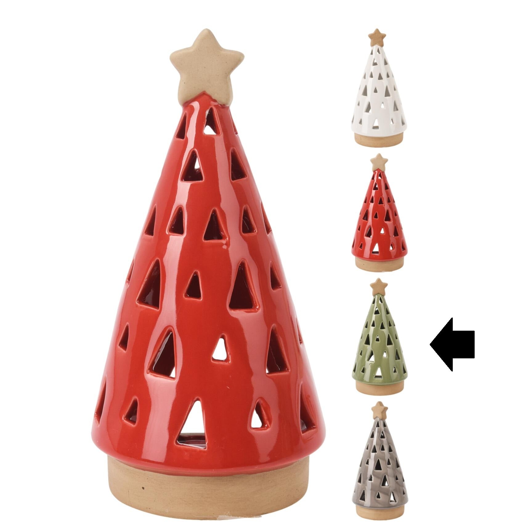 CASTIÇAL ÁRVORE VERDE 20Cm