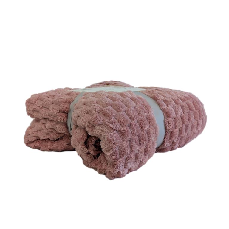 MANTA ROSA 180x200CM